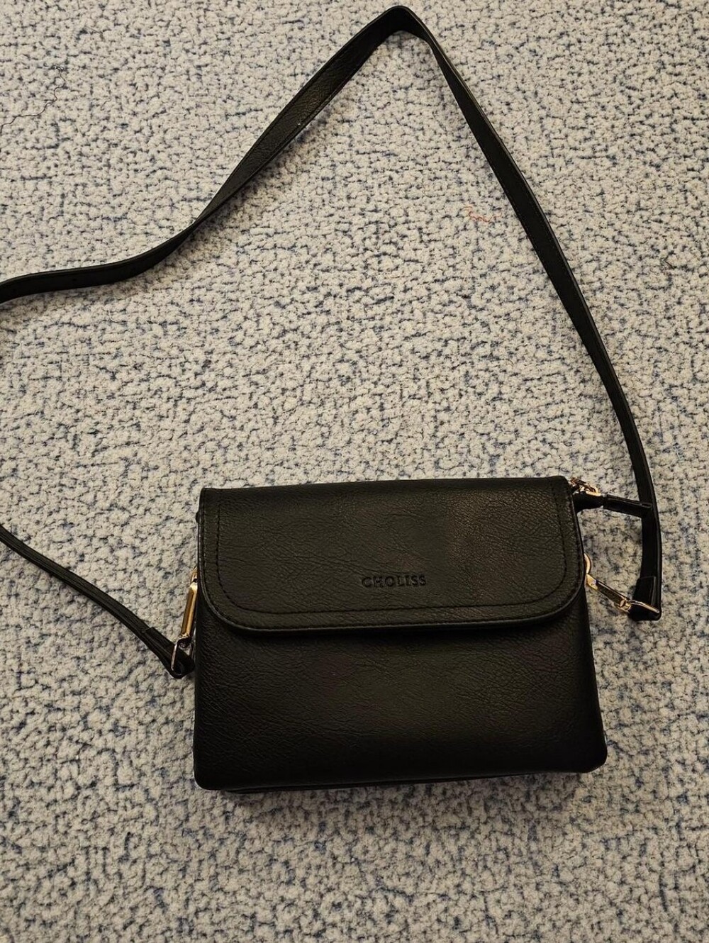 Classic Black Crossbody Shoulder Bag